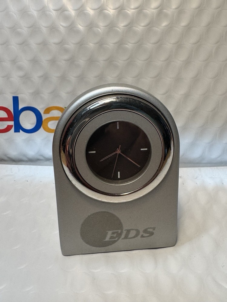 EDS Desk Clock - Electronic Data Systems w/ New Battery
