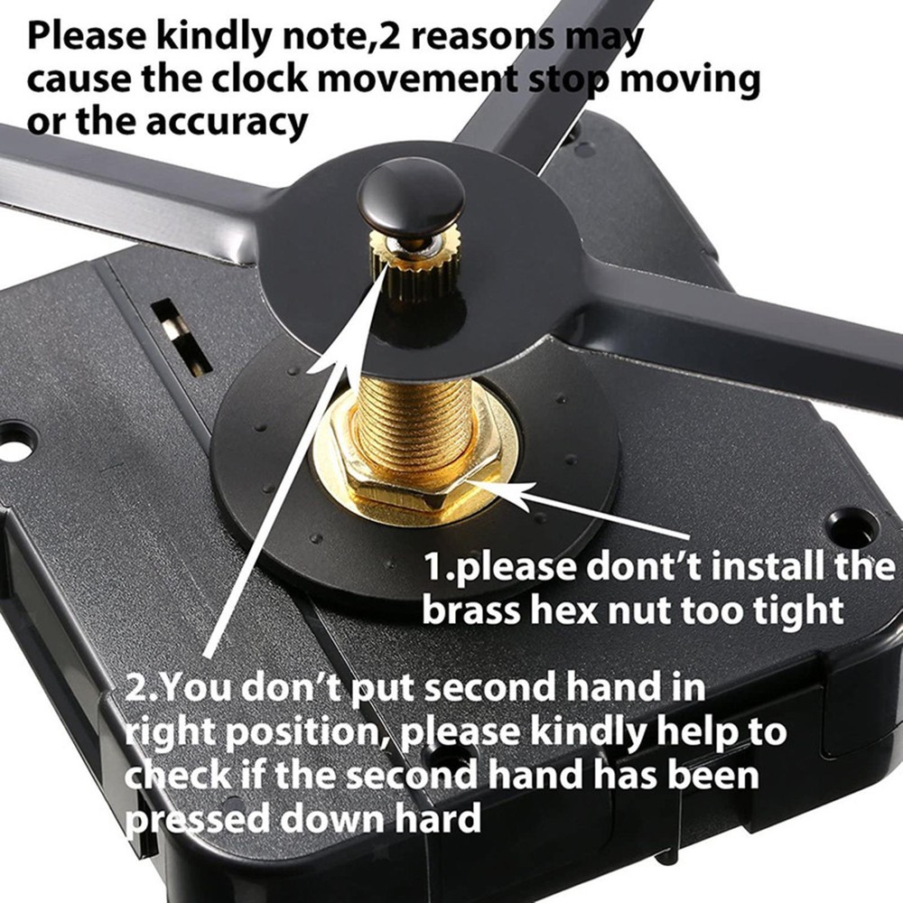 Clock Movement Replacement DIY Motor Long Shaft Clock Replacement Movement for