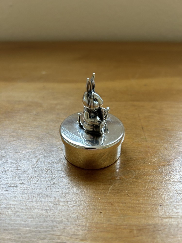 Reed and Barton Silverplate Peter Rabbit Tooth Fairy Box