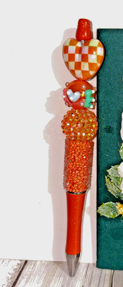 HANDCRAFTED BEADED PEN & NOTE PAD SET -MAKE YOURSELF PRIORTY