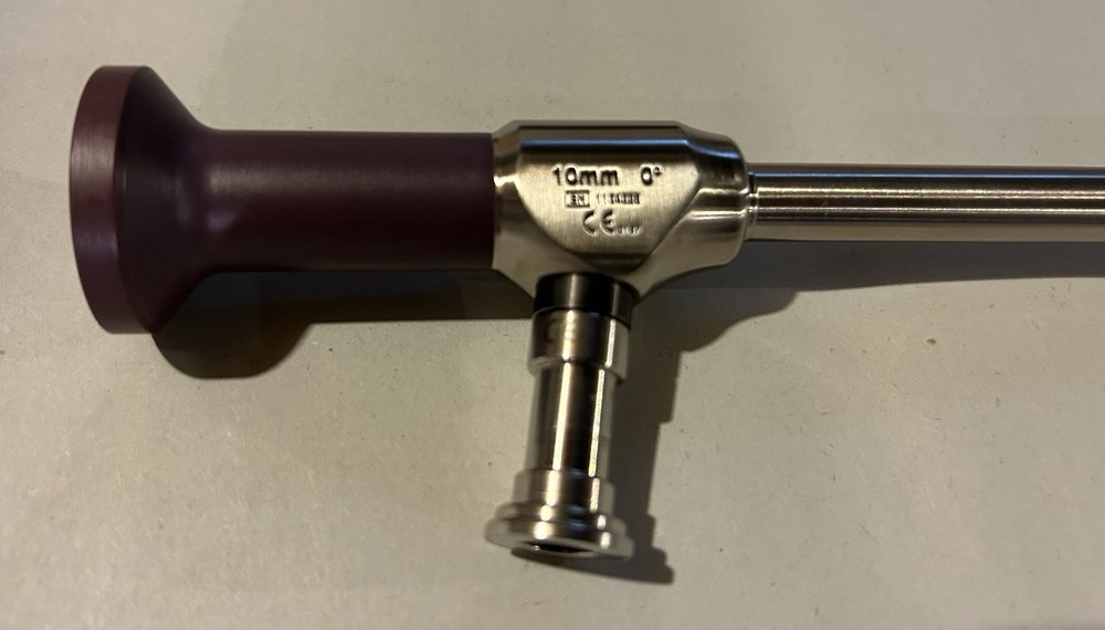 STRYKER PRECISION 10MM 0 DEGREE ENDOSCOPE REF 0502-103-010 W/ STERILIZATION CASE