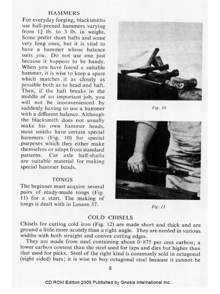 Blacksmith Craft Blacksmithing tools BASIC LESSON Plans