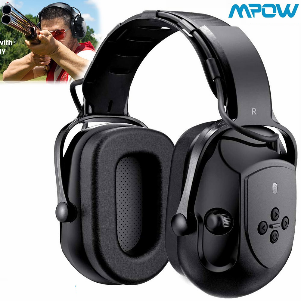 Mpow Bluetooth Ear Protection Earmuffs, Noise Reduction Sound Hearing Protector