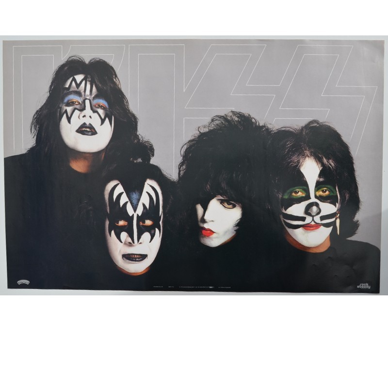KISS Poster Dynasty 22x33 NEVER FOLDED Casablanca Poster Ships Free In USA