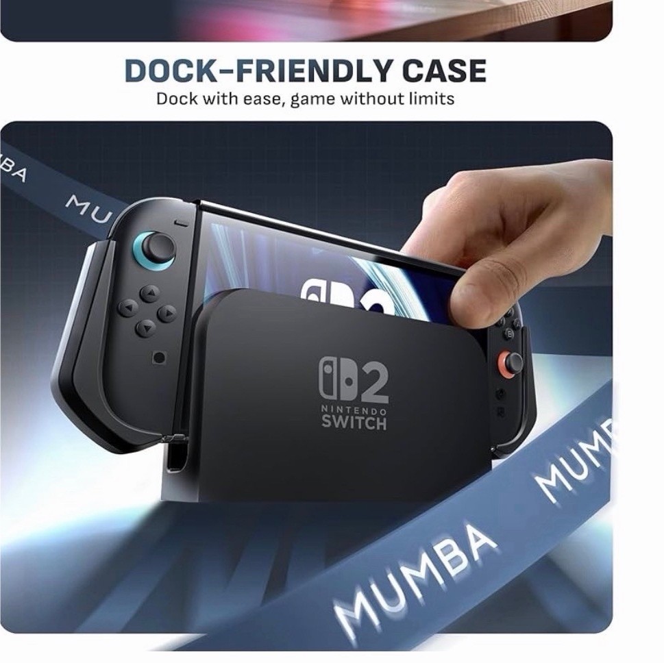 Mumba Blade Series Dock-Friendly Case for Nintendo Switch 2, Drop Proof