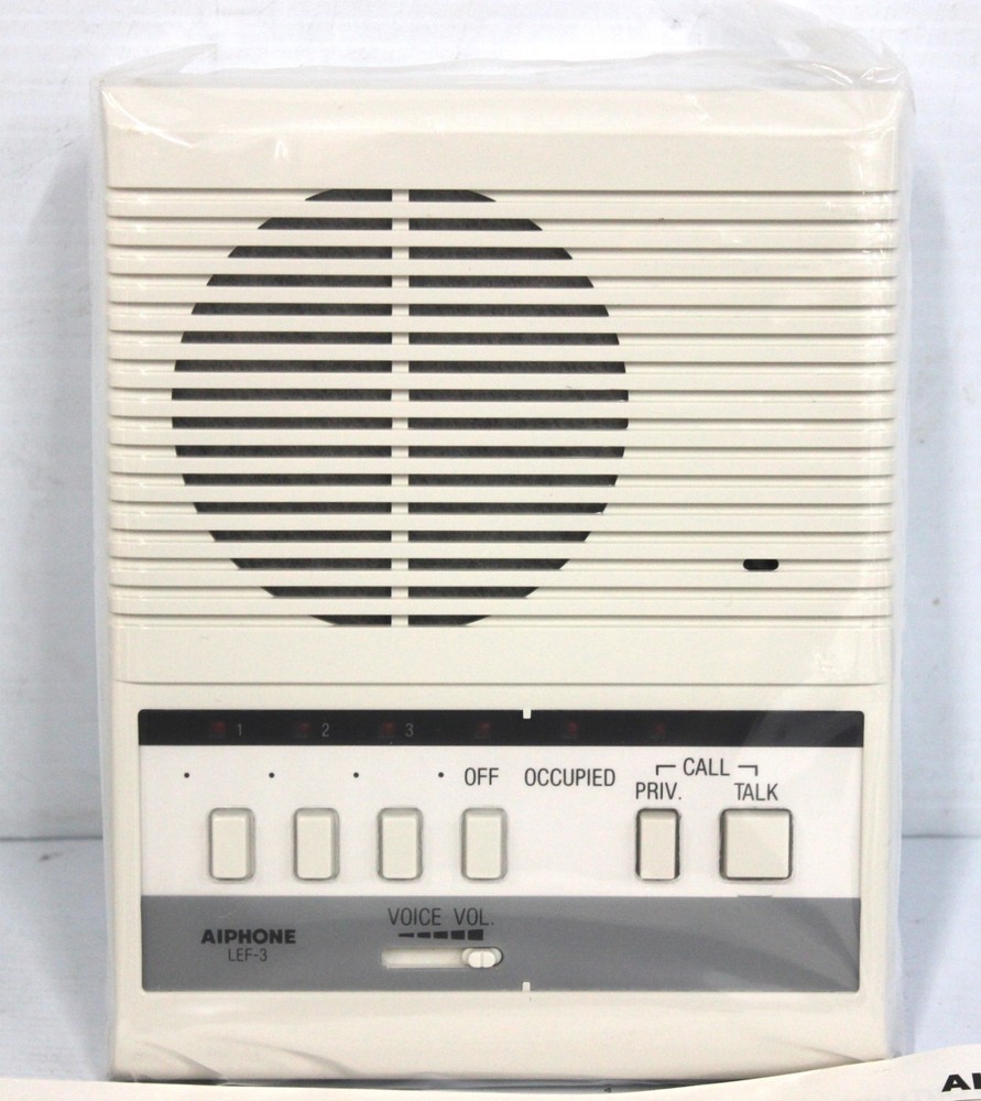 Aiphone LEF-3 Open Voice Selective Call Intercom New Open Box