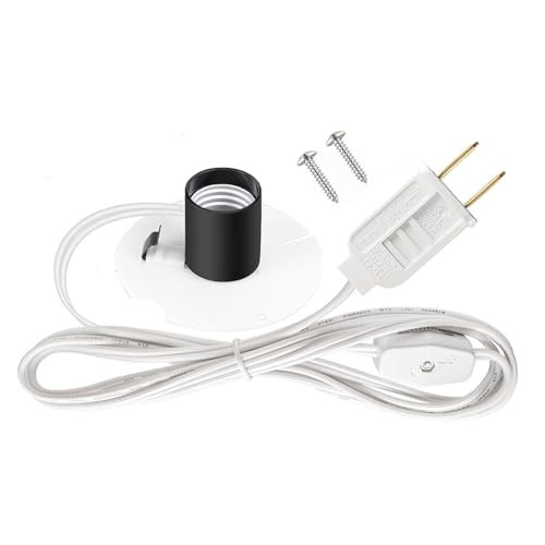 Blow Mold Light Kit Replacement,6 ft E26/E27 Lamp Holder Kit with Switch Fuse