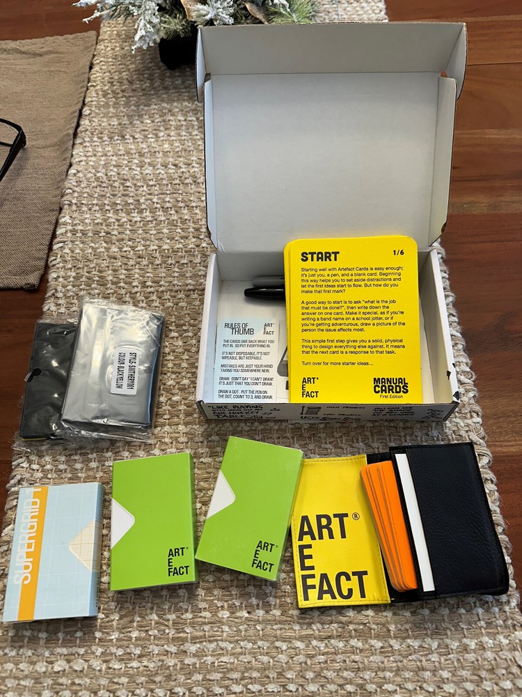 Artefect Notecards Creative Design Tool for Flowchart Storyboard