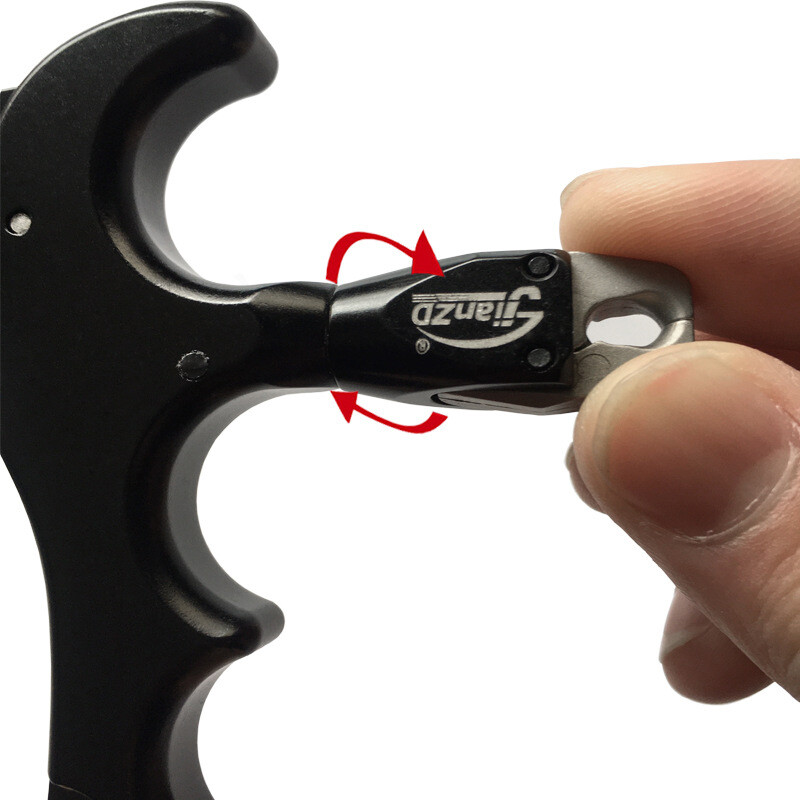 360° Release Aids Trigger 4 Finger Adjustable Auto Hunting Compound Bow Archery