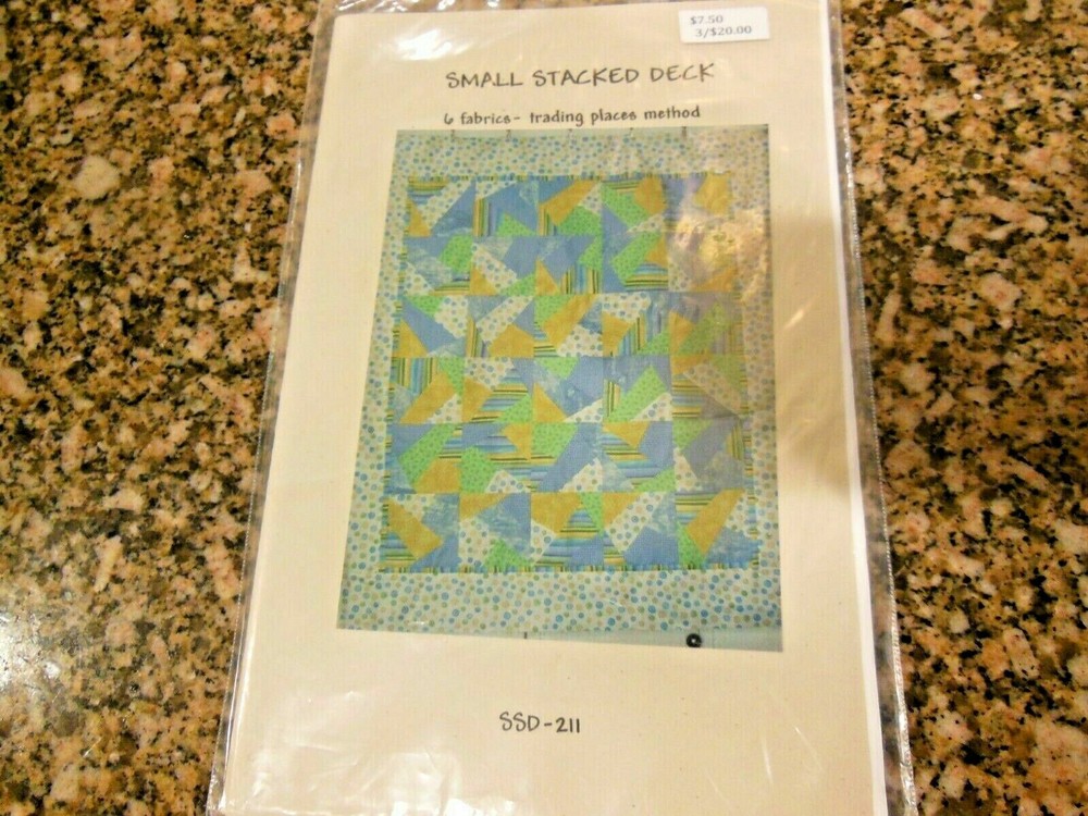 SEW BLESSED "SMALL STACKED DECK" 42 X 48   QUILT PATTERN