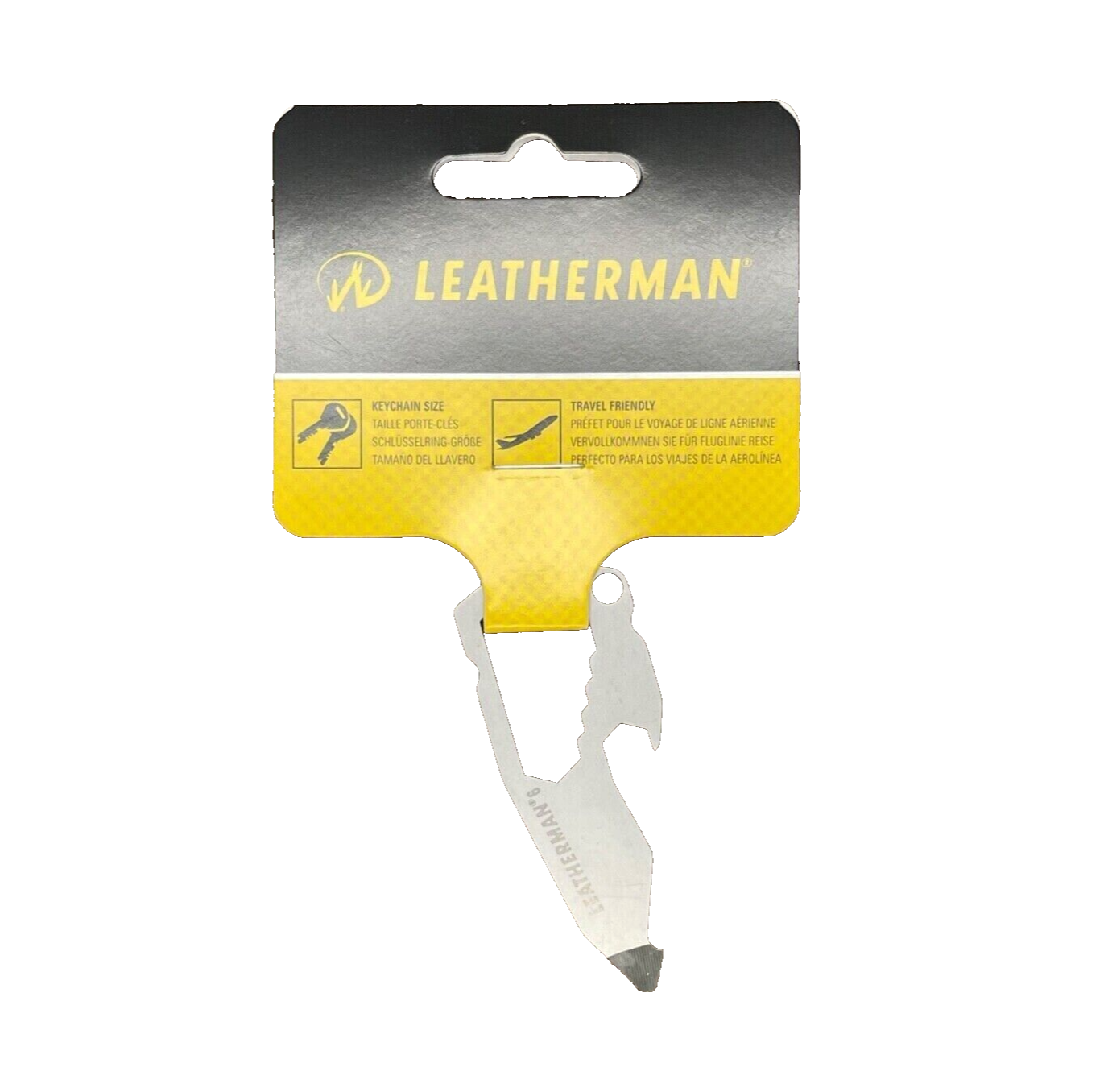LEATHERMAN 832121 BY THE NUMBER POCKET TRAVEL TOOL #6 MULTI STAINLESS KEYCHAIN