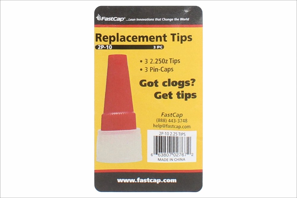 FastCap 2P-10 Replacement Caps & Tips for Superglue