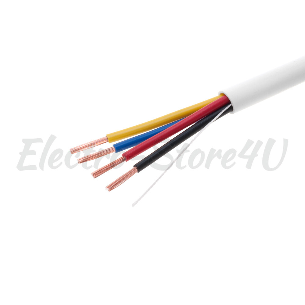 Alarm Wire Cable 500ft 1000ft Solid Stranded CCA 18 22 AWG Shielded Unshielded