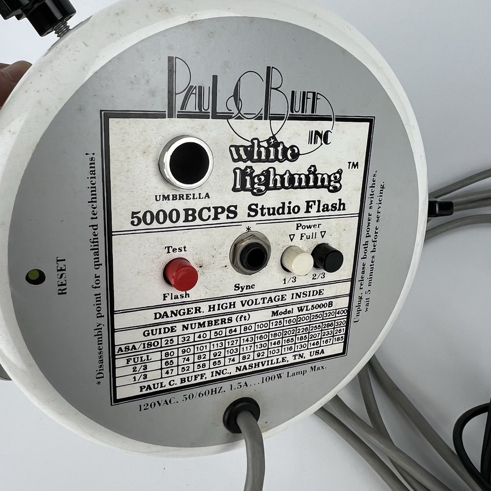White Lightning 5000 BCPS Studio Flash Monolight Strobe – Paul Buff