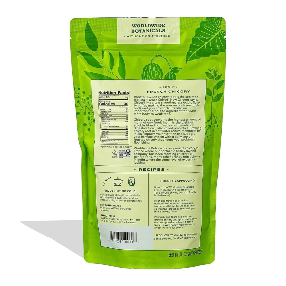Chicory Root Roasted Granules, 1 Pound, Chicory Coffee