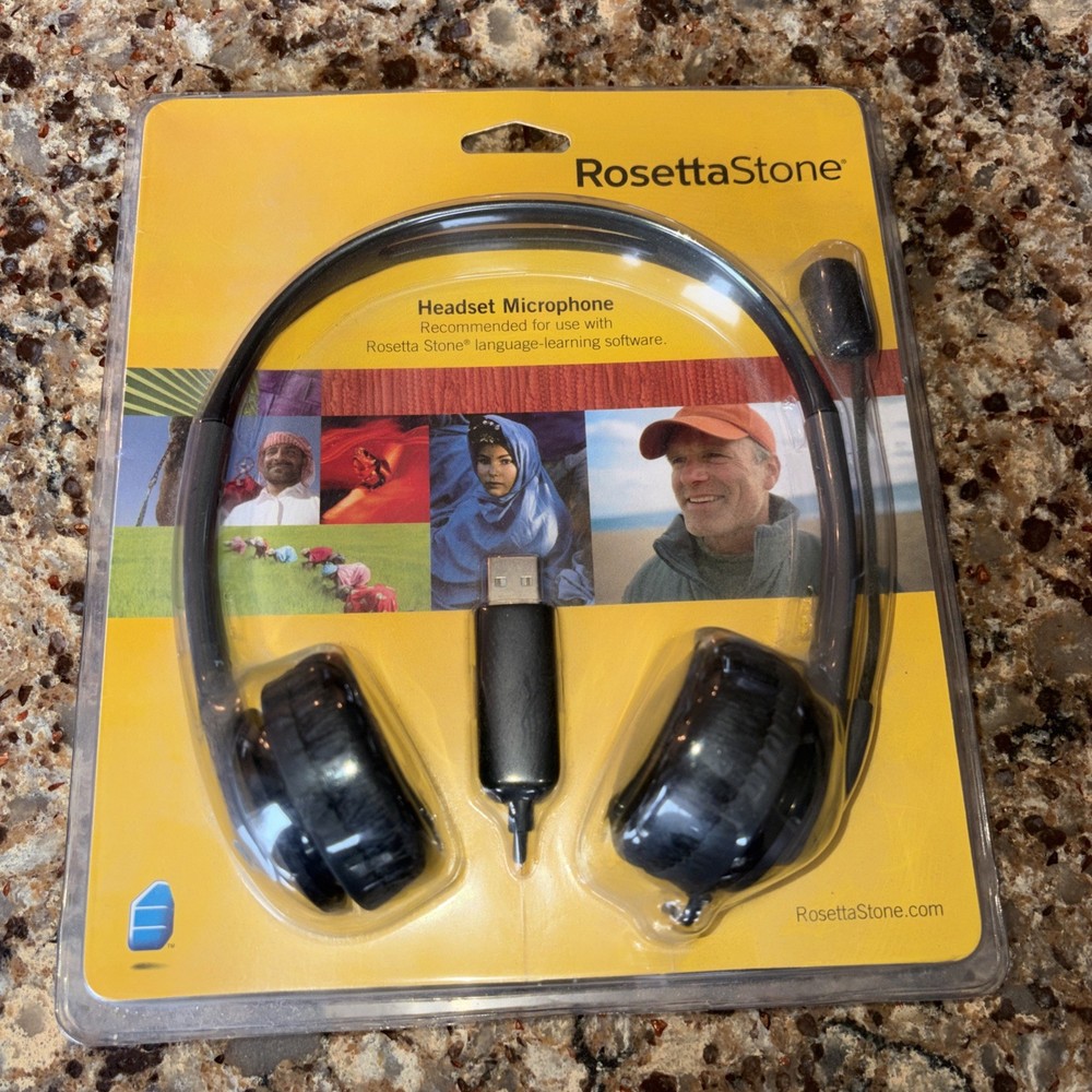 NEW Rosetta Stone Headset Microphone USB For Language Learning Software