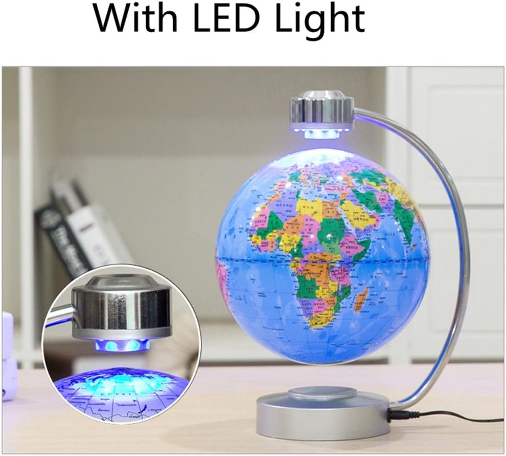 Levitation Floating Globe 8in LED Light