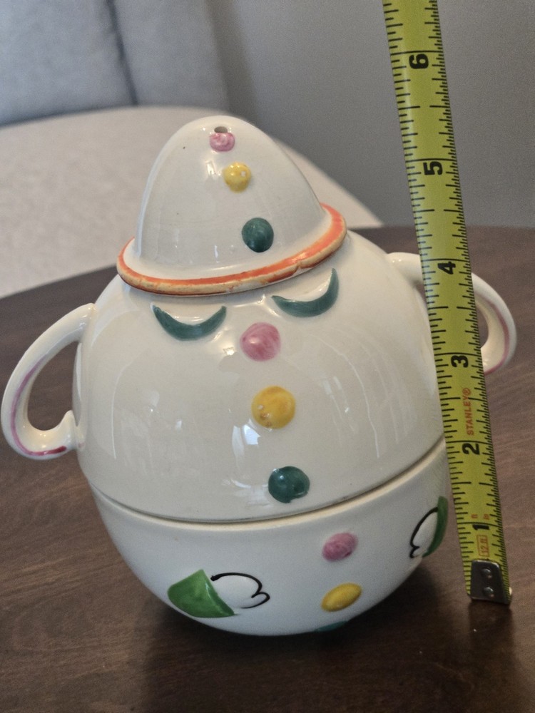 Incomplete Japanese Stackable Clown Plate Set