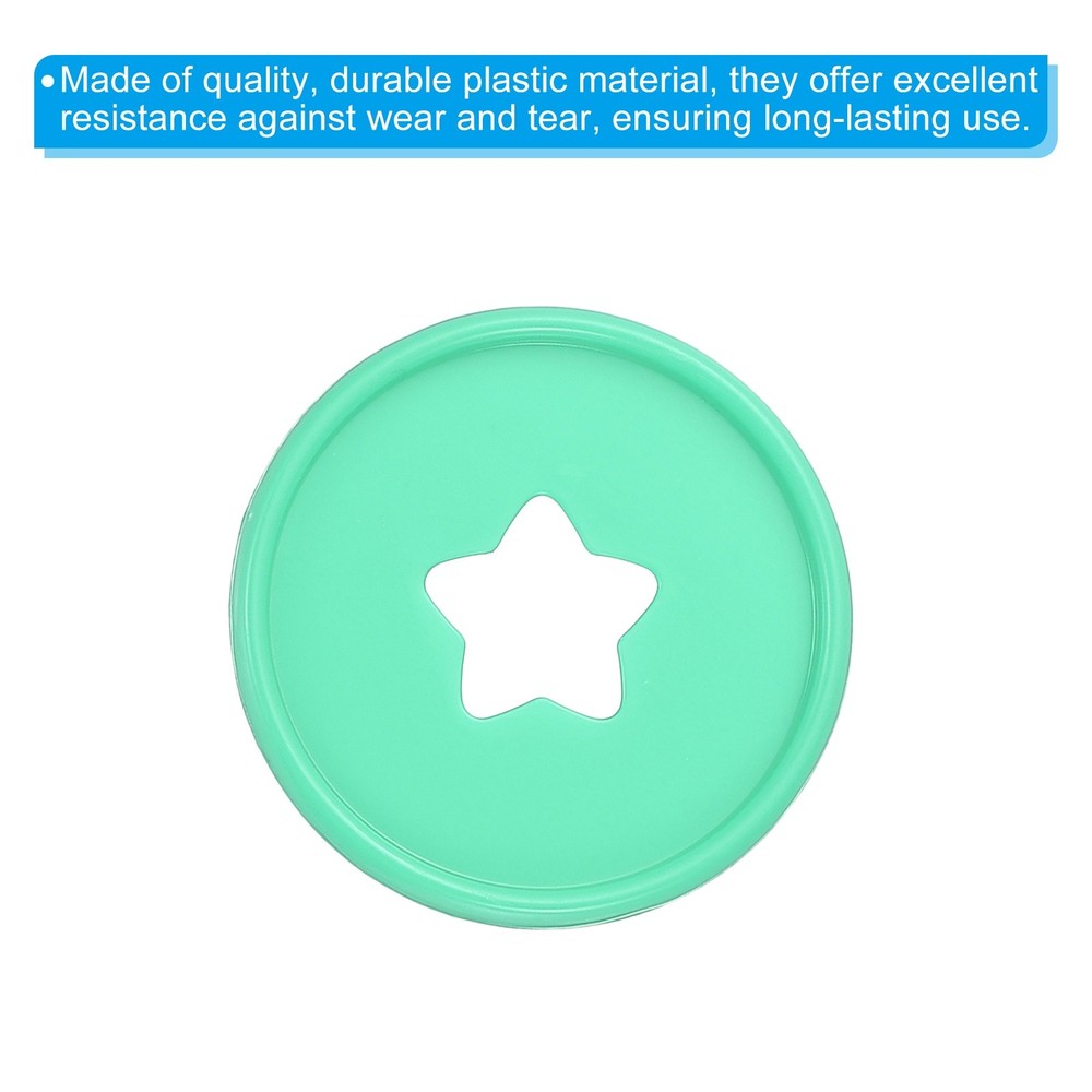 35mm Plastic Book Binding Discs, 11 Pack Expansion Discs Star, Green