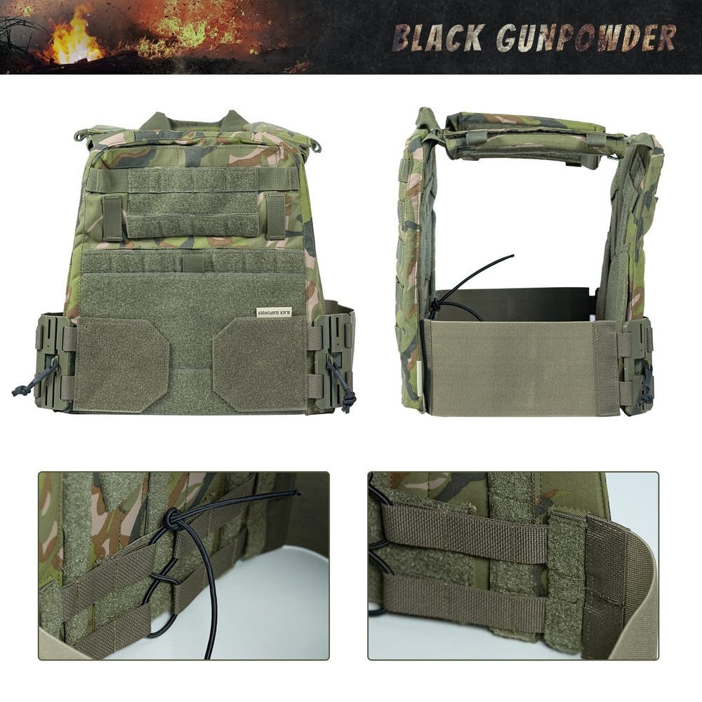 Elastic Tactical Quick Release Cummerbund Elastic String Magnetic Buckles Mod...