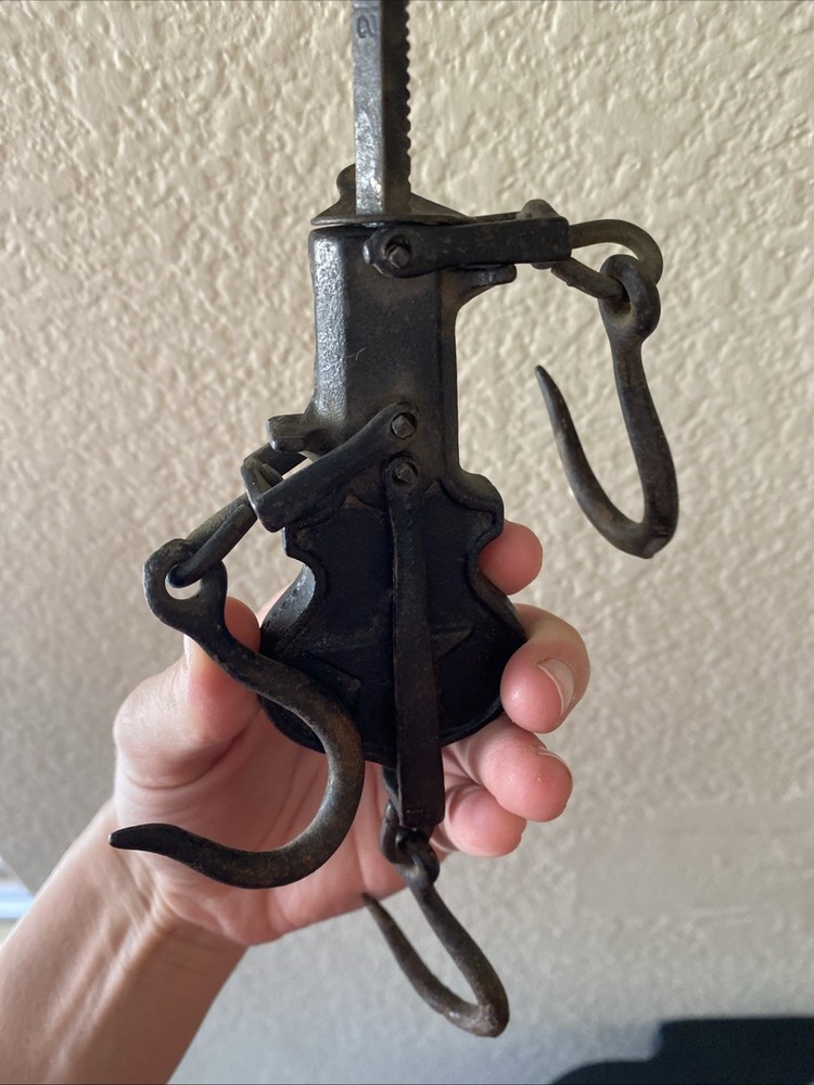 Antique Cast Iron Balance Beam Scale Hook