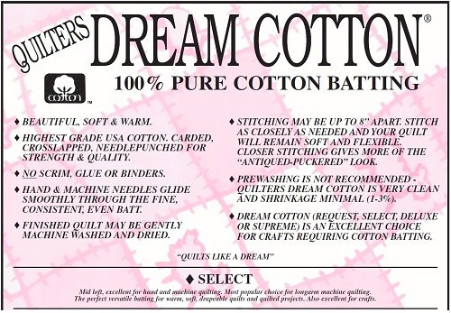 Quilter's Dream Batting Select Throw Cotton (White)