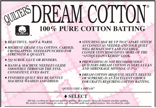 Quilter's Dream Batting Select Throw Cotton (White)