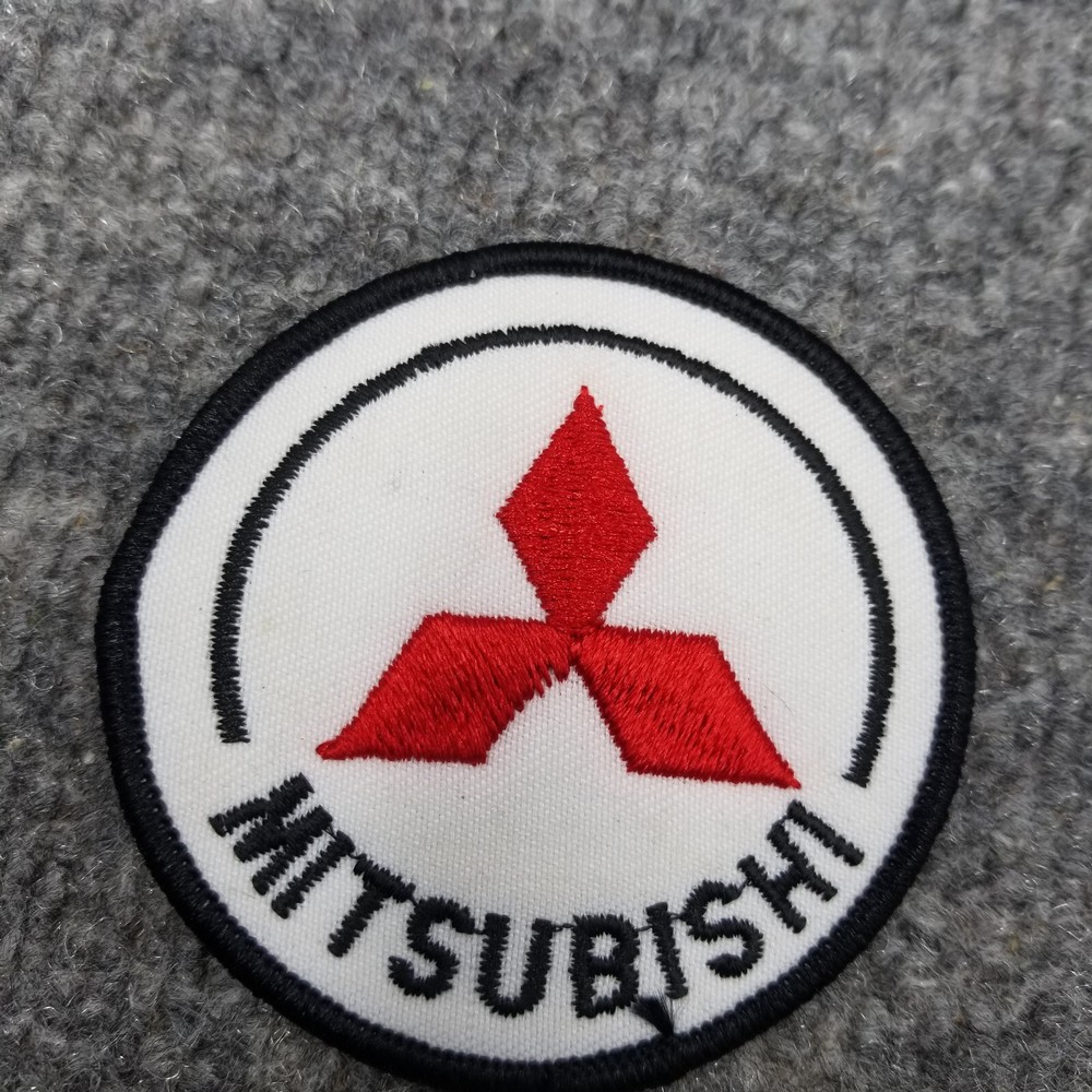 Vintage Mitsubishi Patch Car Auto 80s