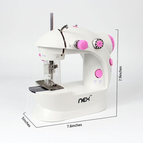 Portable Electric Mini Sewing Machine Beginners 2 Speed DIY Embroidery Machine