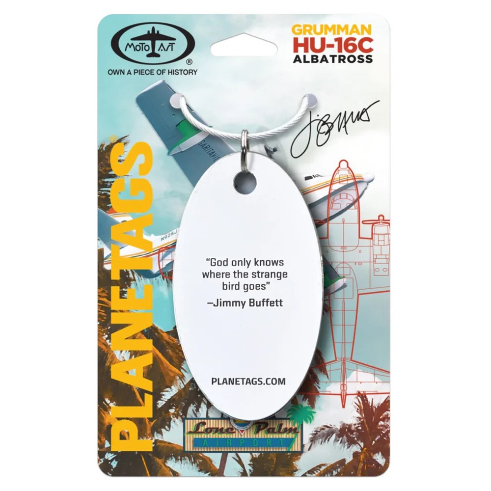 Jimmy Buffett’s Hemisphere Dancer Plane Tag - Limited Edition random number