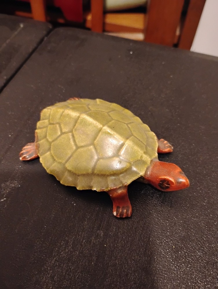 Anatomically Correct Male Ceramic Turtle Figurine
