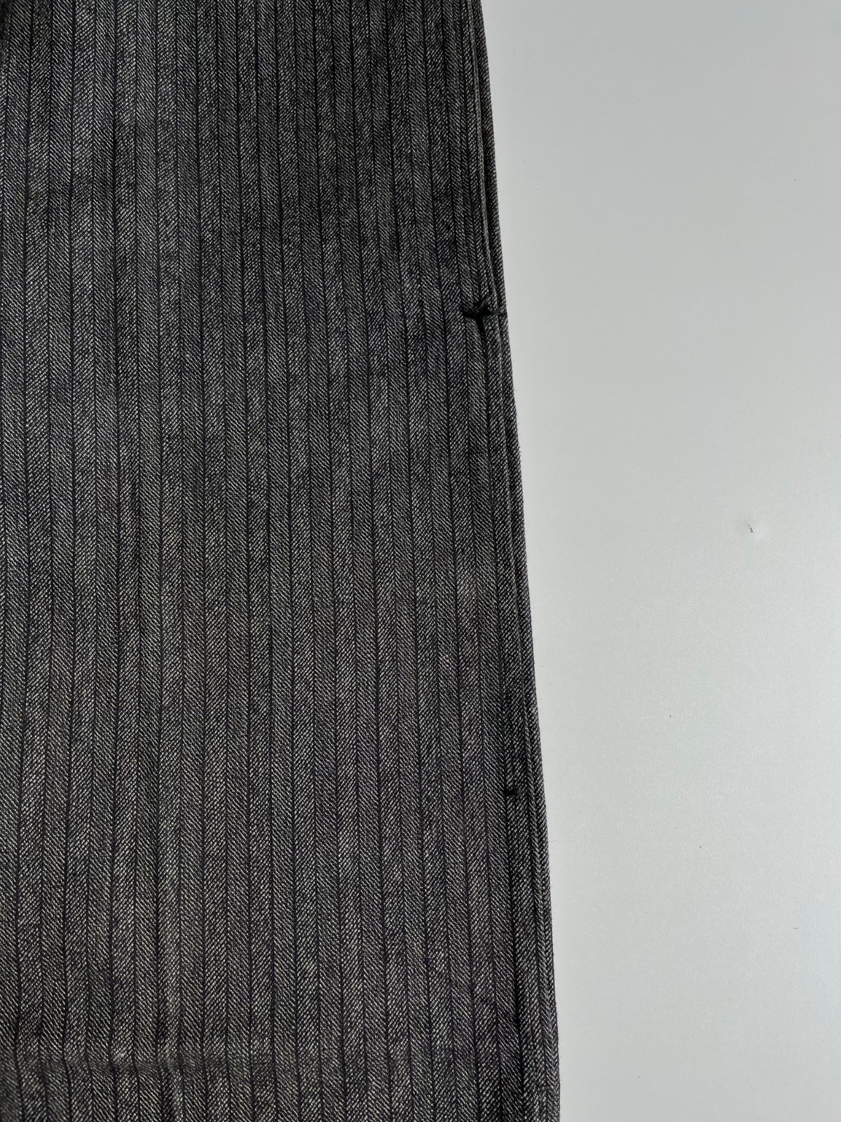 Vintage 1940s 1950s French Work Pants Salt Pepper Made in France size 32 x 29