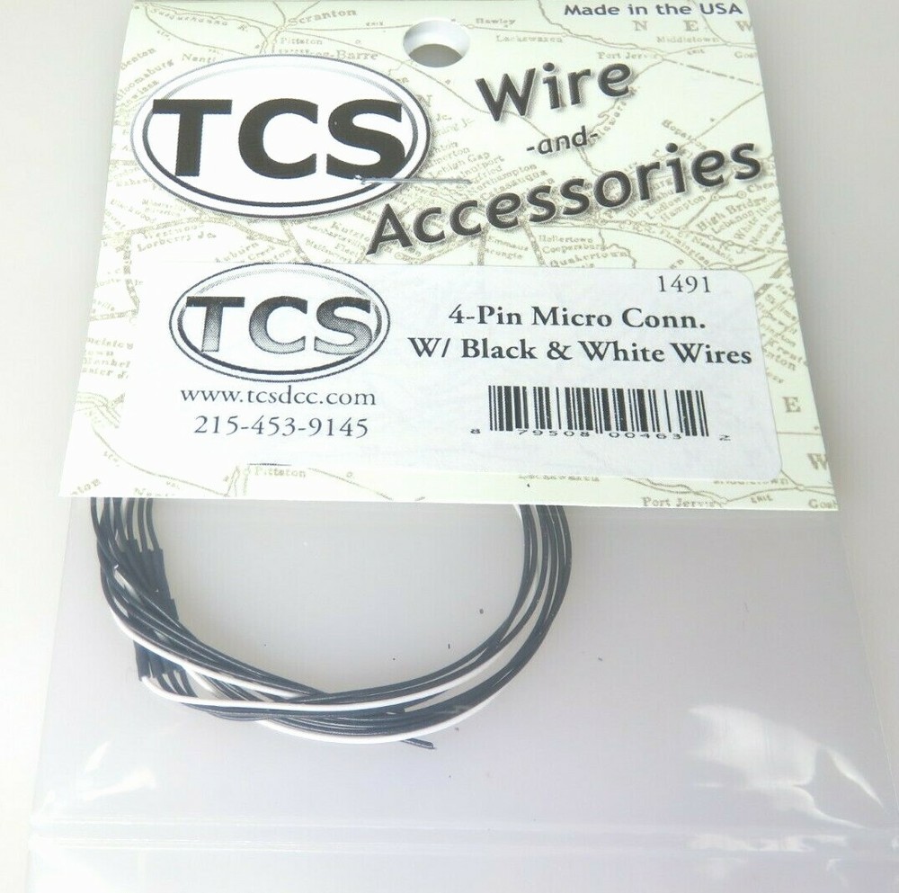 Train Control Systems TCS #1491 4-Pin Micro Connector