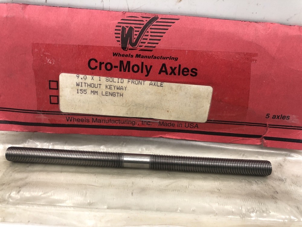 Wheels Manufacturing Cro Moly Axle 9x1 Solid Front 155mm Axle