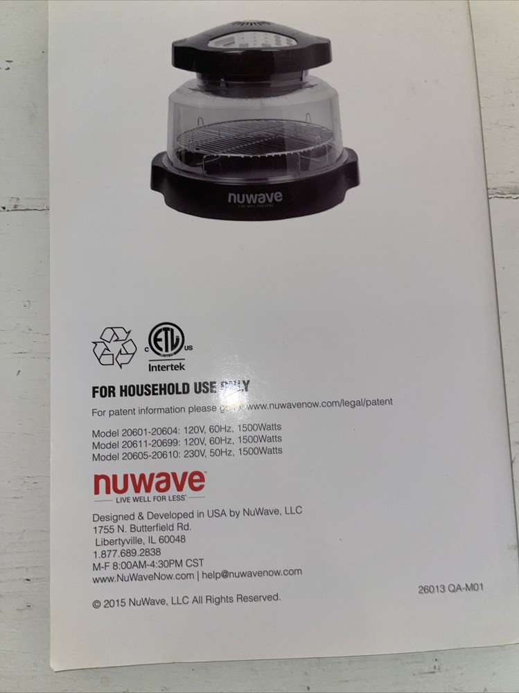 nuwave pro plus 20633 cookbook And Cd