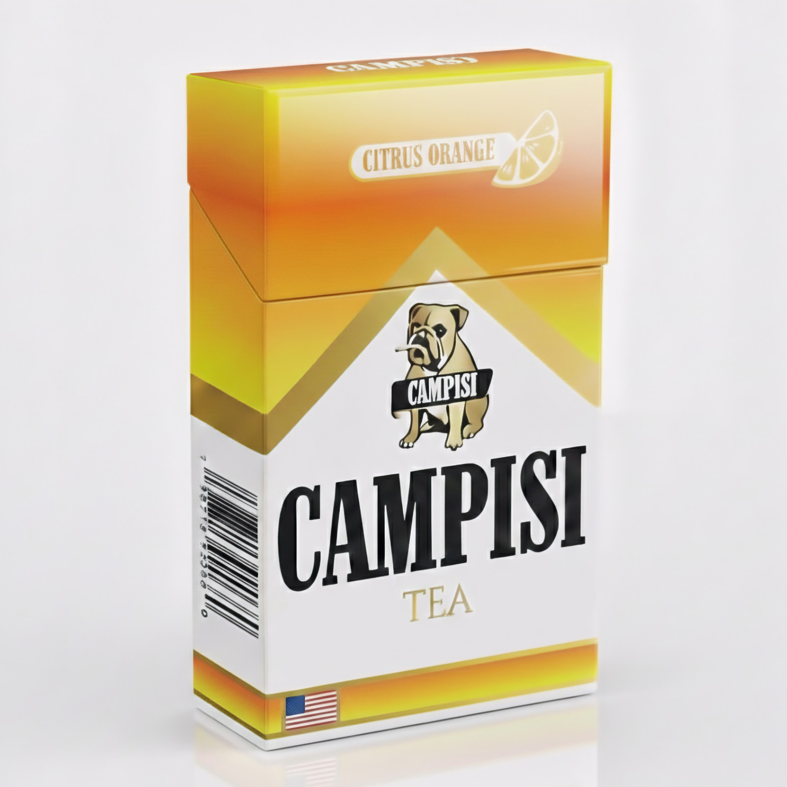 Campisi Citrus Orange Tea, Nicotine Free, Tobacco Free, Cessation aid, fruity