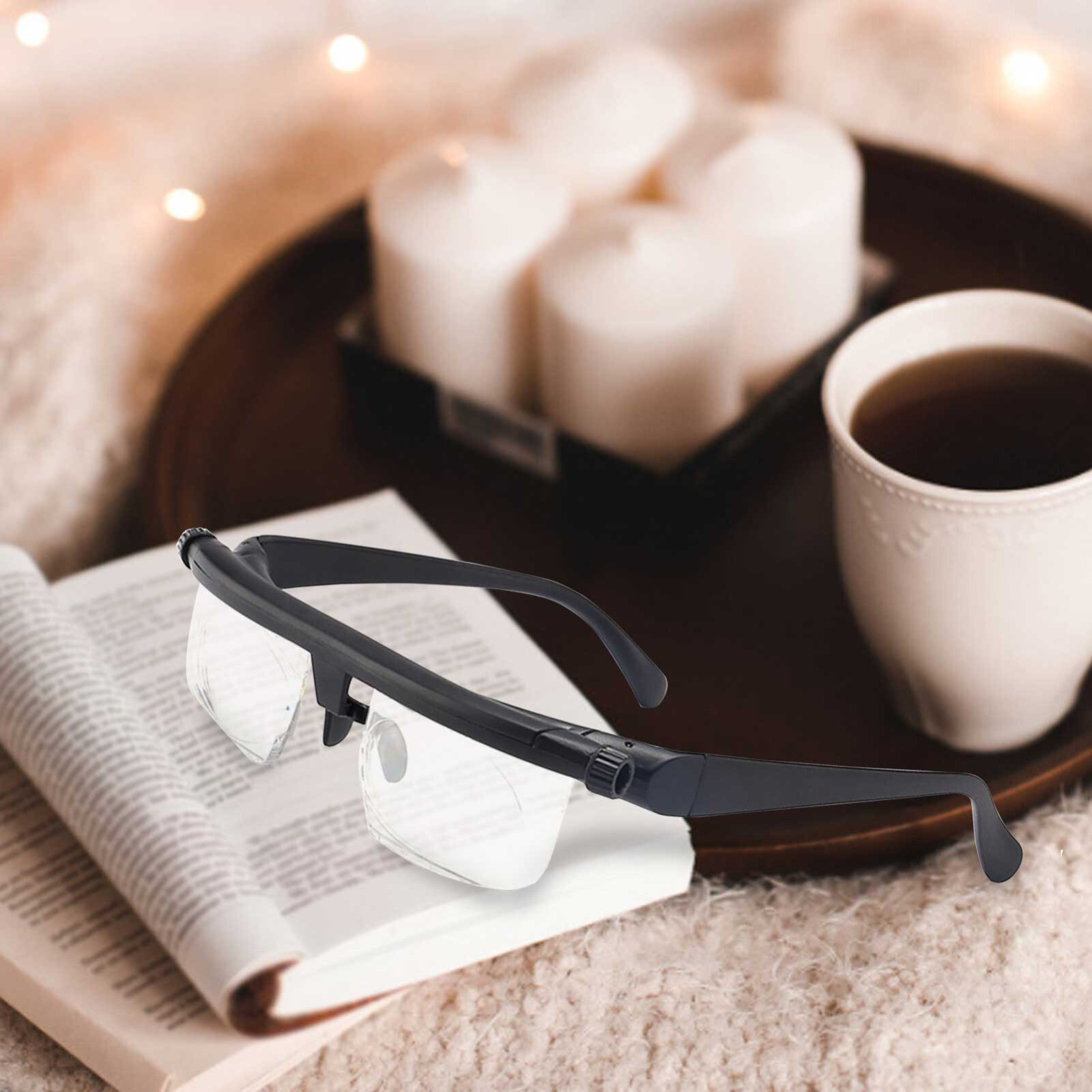 Adjustable Glasses Variable Focus Near and Far for Reading Distance Vision glass