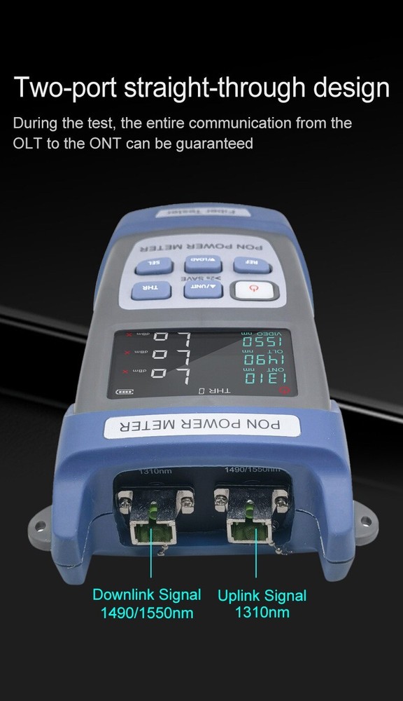 Fiber Optical Power Meter UPC Port PON Tester Digital Optic Cable Testing Tool