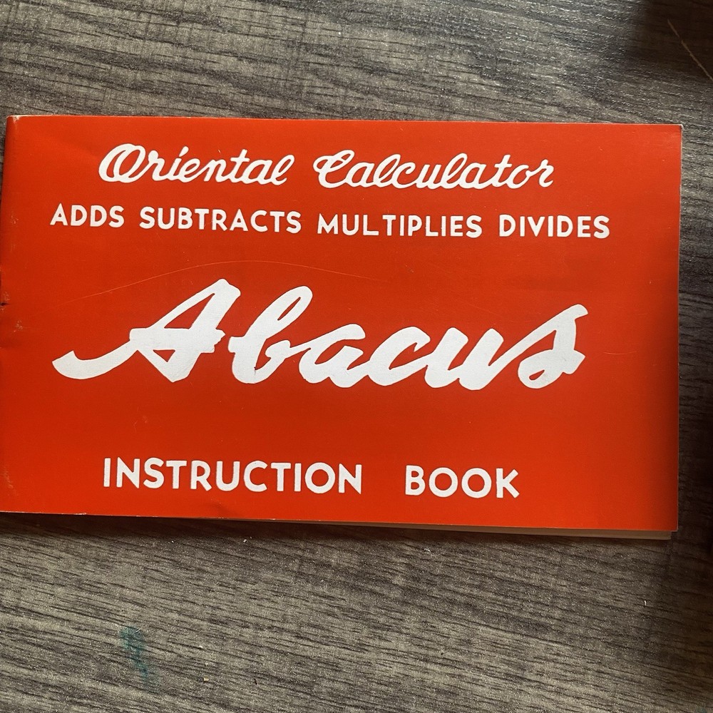 Vintage Oriental Abacus Calculator With Box