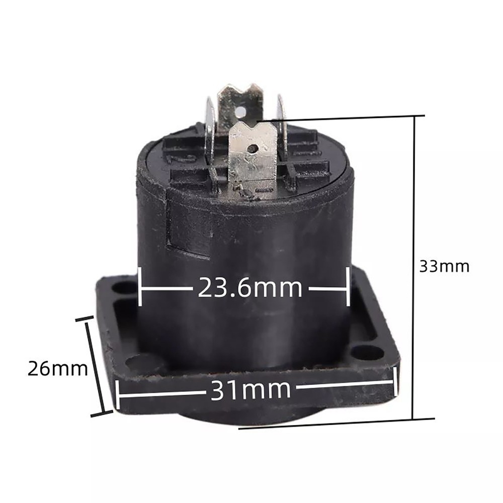 10* Speakon 4 Pin Female jack Compatible Audio Cable Panel Socket Connector