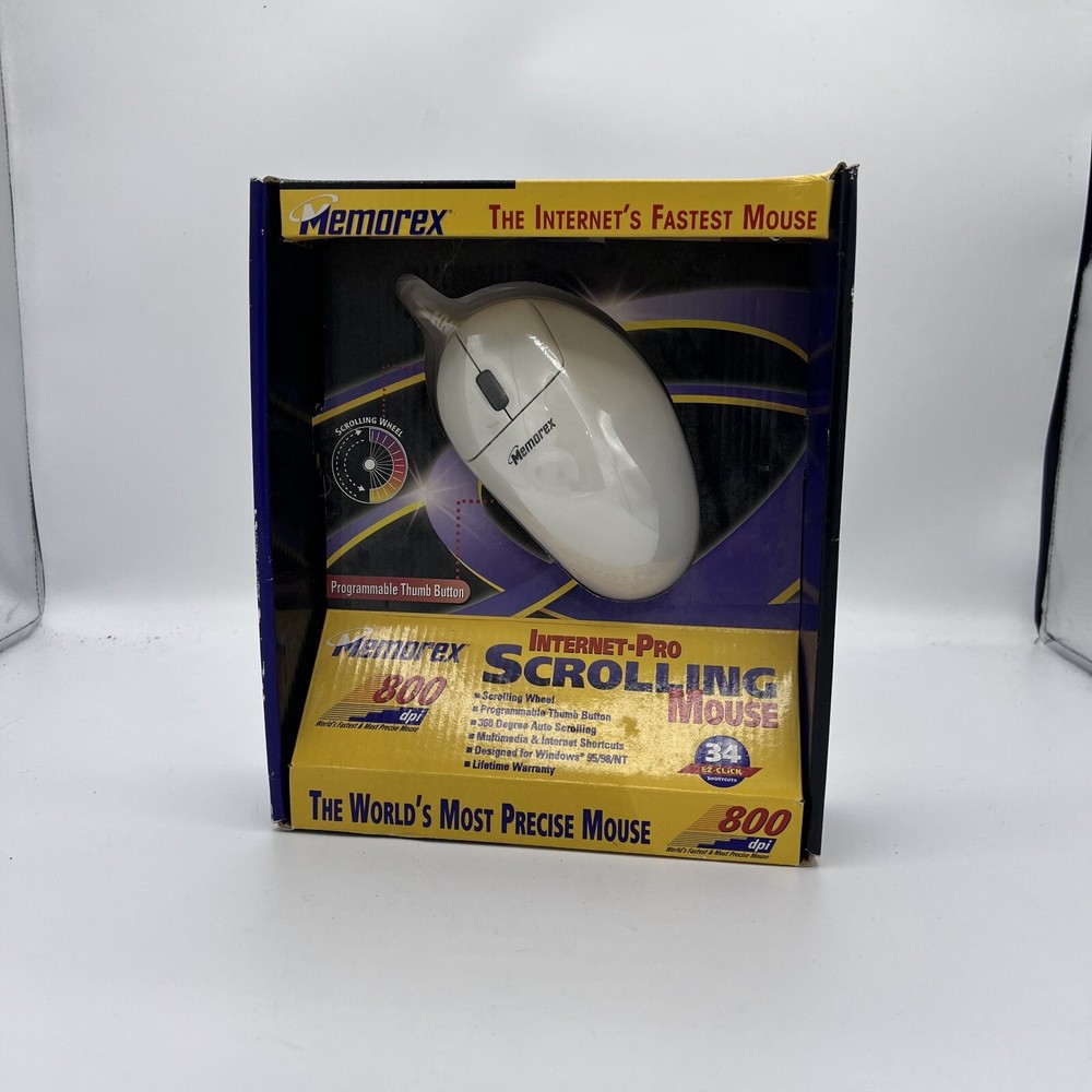 Memorex 800 dpi Internet Pro Scrolling Mouse