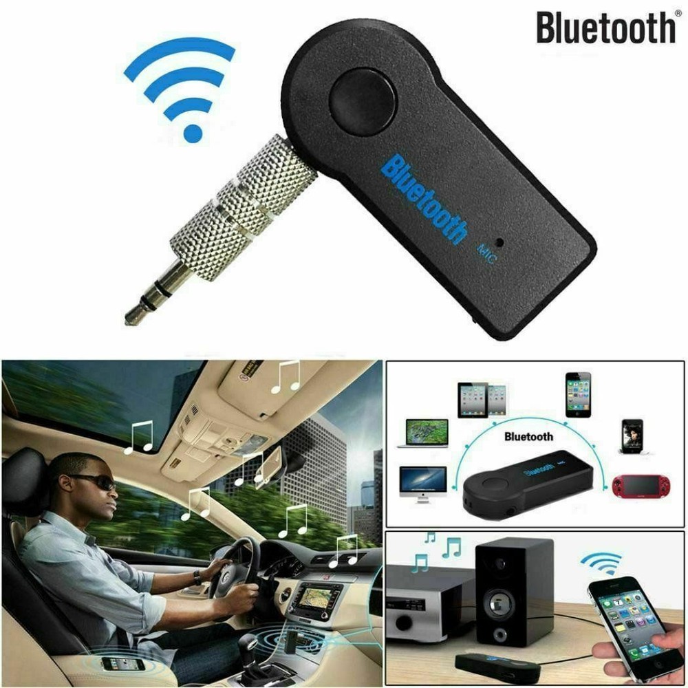 Wireless Bluetooth Receiver 3.5mm AUX Audio Stereo Music Home Car Adapter Kit