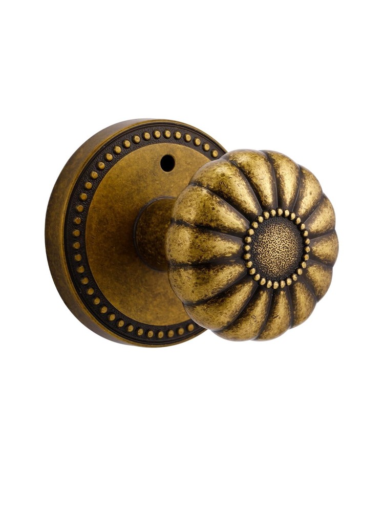 SORWDUERM Antique Brass Door Knobs Interior Privacy Brass-Privacy
