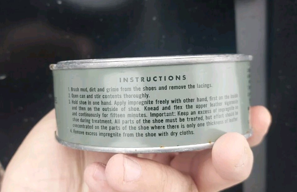 12 Cans WWII Era US Army USMC M1 Shoe Impregnite