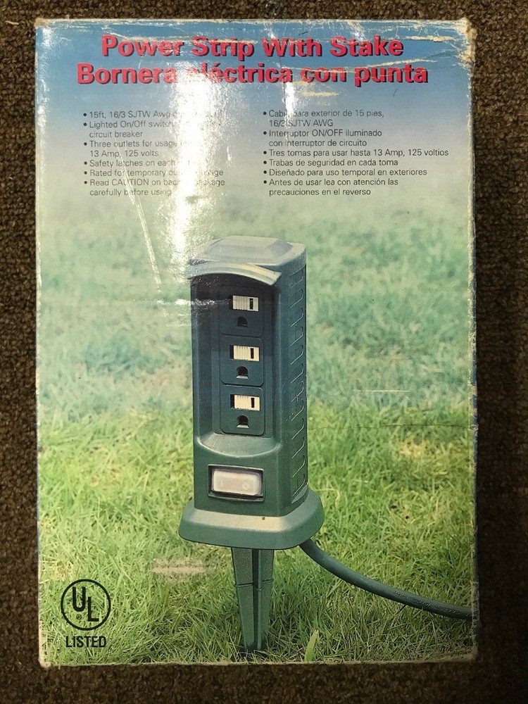 Power Strip with Stake