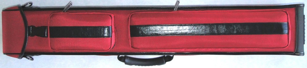 TNT 2x4 Red Nylon Pool Cue Hard Shell Case.