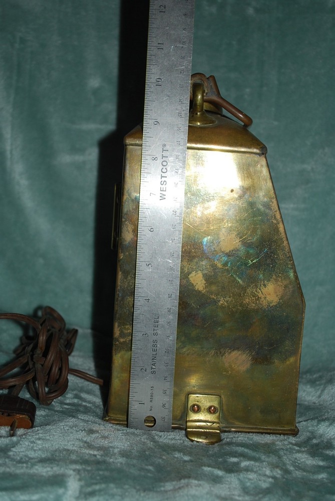 Original Brass Transportation Lantern - It has been Electrified.