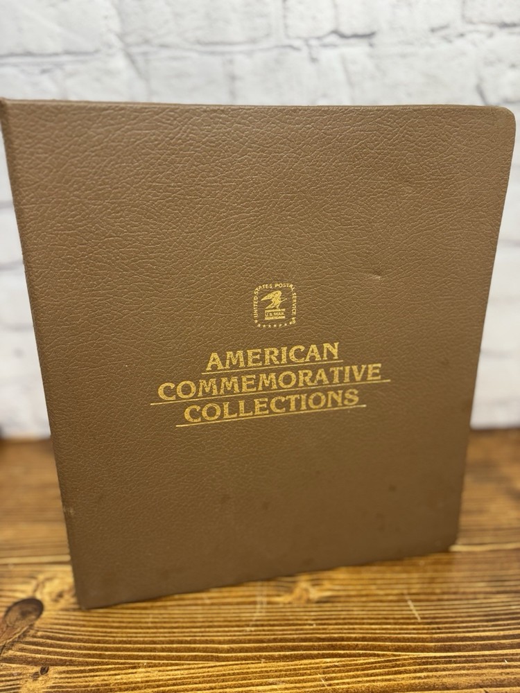 Vintage Post Office Stamp Collection Binder Old Eagle Logo