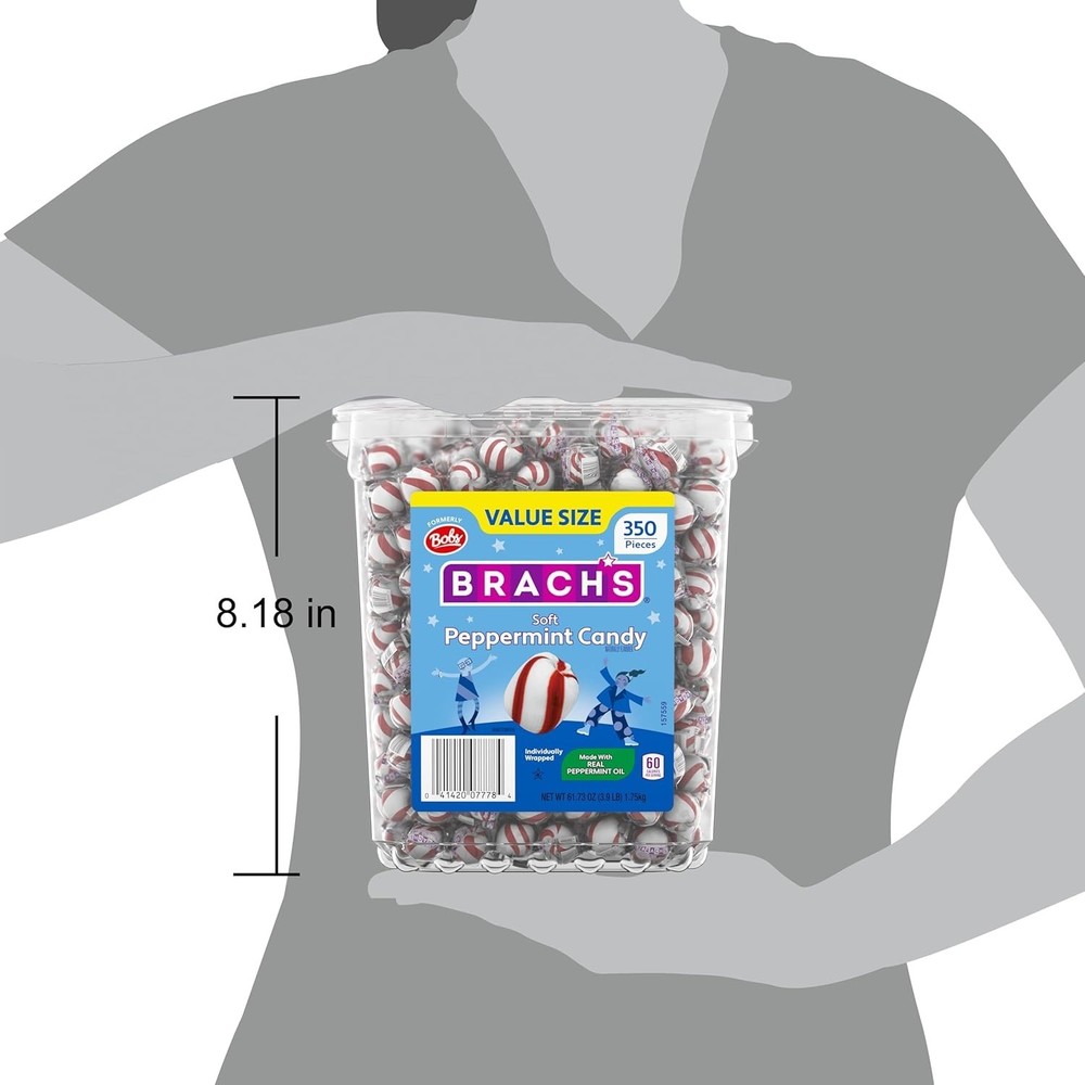 Bob's Sweet Stripes Soft Peppermint Twists, 700 Mint Pack