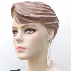 Handmade Beaded White Seed Bead drop/dangle Earrings